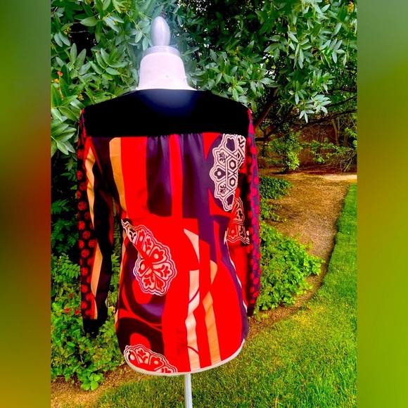 CHICO’S Multicolor Patterned Women's Top - Picture 7 of 7